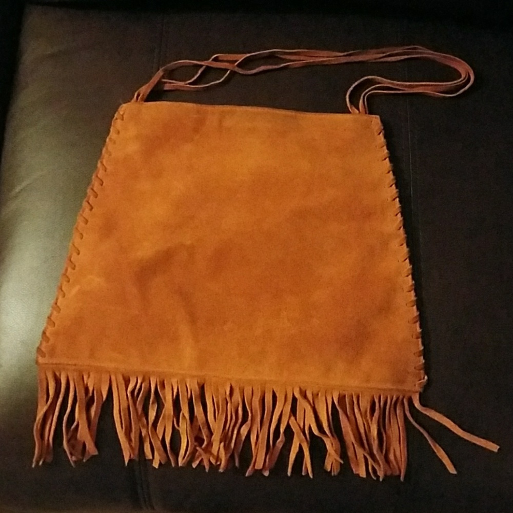 Suede purse